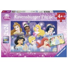 24 pc Ravensburger Puzzle - Disney Princesses Gathering 2x24pc 24 pc Ravensburger Puzzle - Disney Princesses Gathering 2x24pc